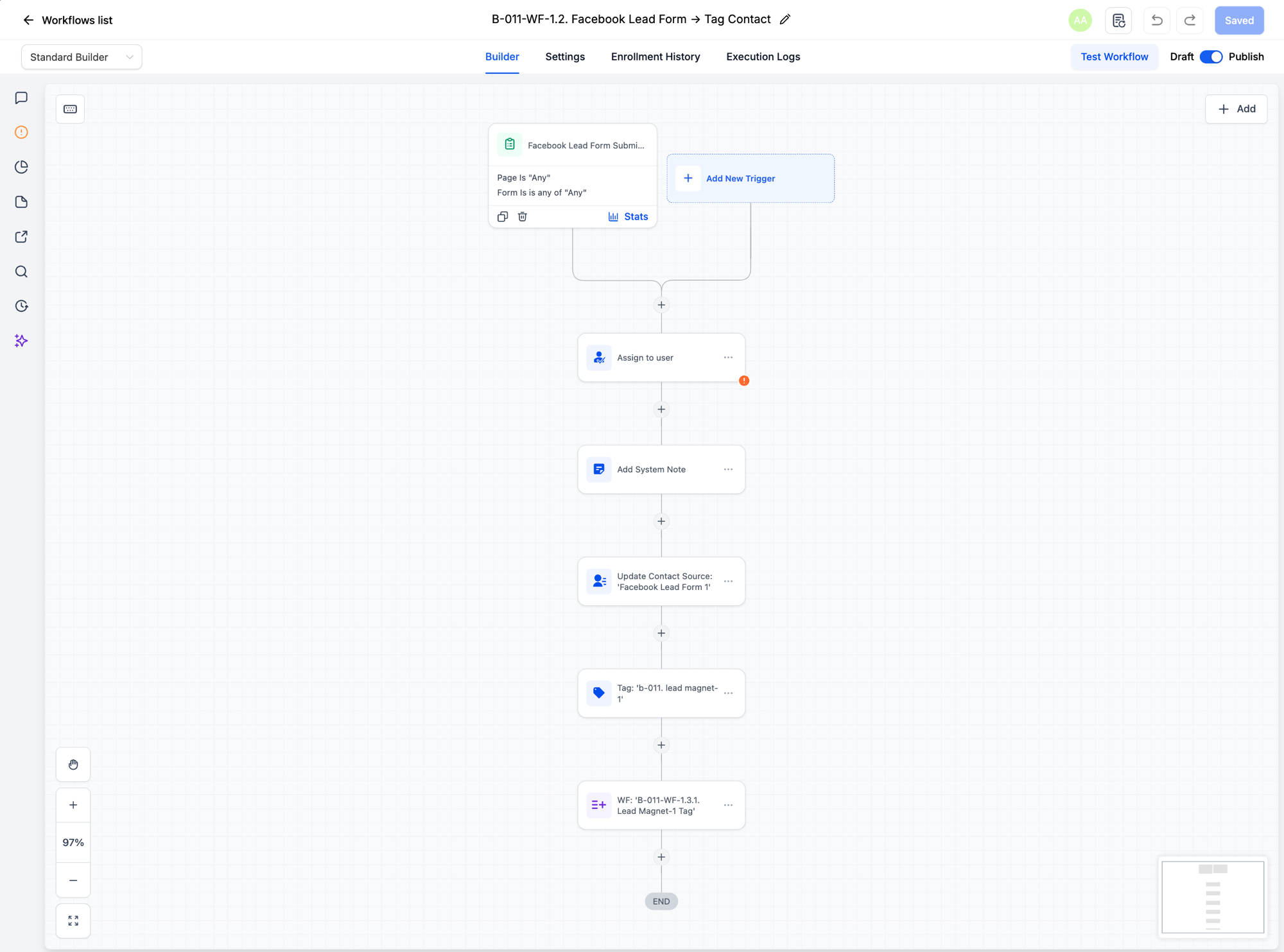 Facebook lead capture integration
